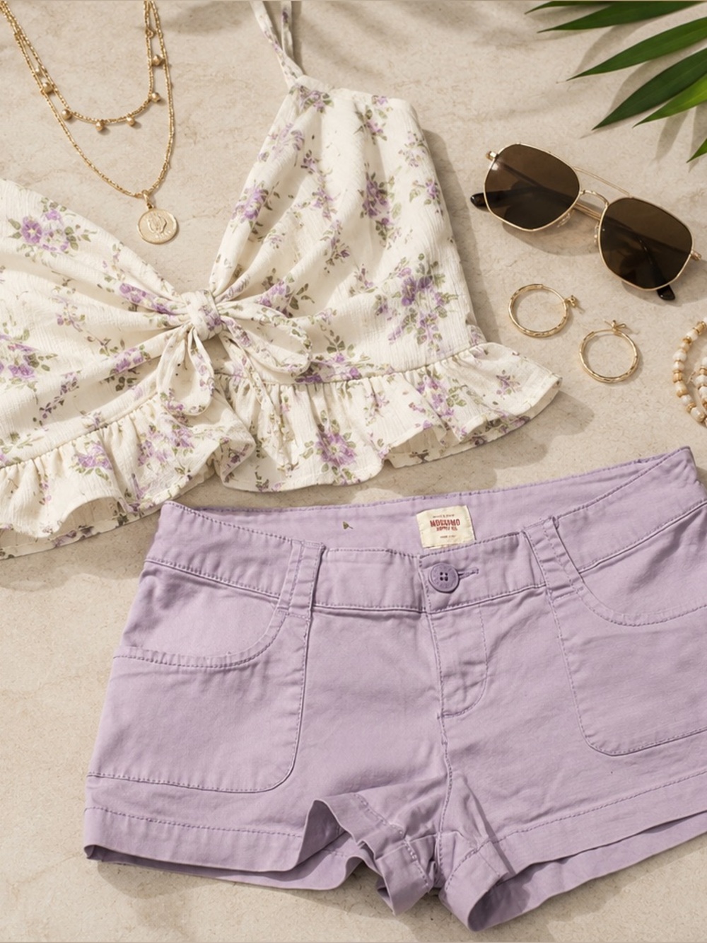Juniors Mossimo Purple Lilac Short Shorts